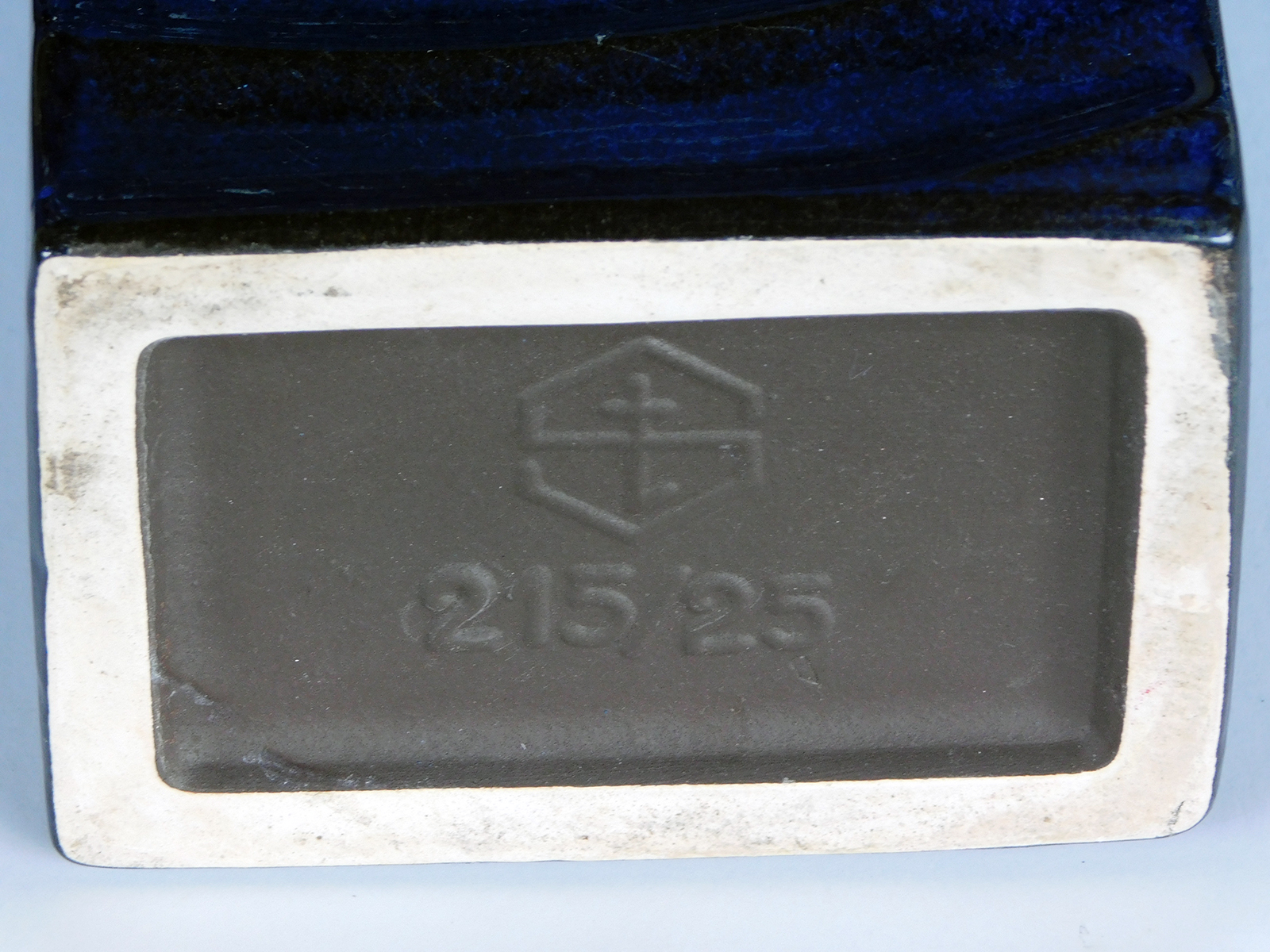 Set of 4 1960's Cari Zalloni for Steuler Keramik Blue-on-Black