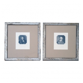 six pairs of english portrait engravings of noblemen