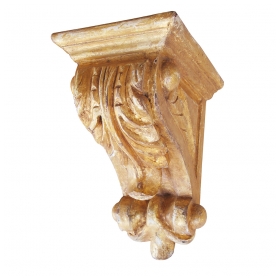 a well-carved american classical-revival giltwood corbel/bracket