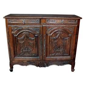 french provincial oak 2-door buffet