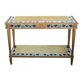 a french maison jansen neoclassical style 1940's eglomise console table 