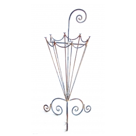 a charming french 1920's metal openwork umbrella stand