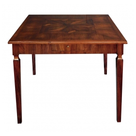 Italian Neoclassical Style Square 2-drawer Game Table