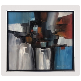 Oil on Canvas: Abstract Expressionist Painting by California Listed Artist Kenneth Ray Wilson