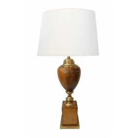 American 1960's Leather-clad Table Lamp