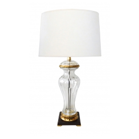 Large Marbro Lamp Co. Cut Crystal Baluster-form Lamp