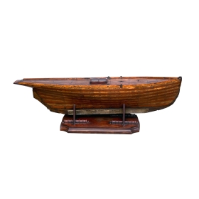 Large Late 19th Century Ship Model or Pond Yacht Hull
