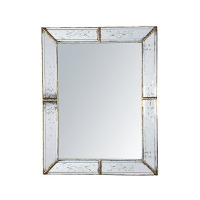 French Napoleon III Reverse-etched Venetian Style Wall Mirror 