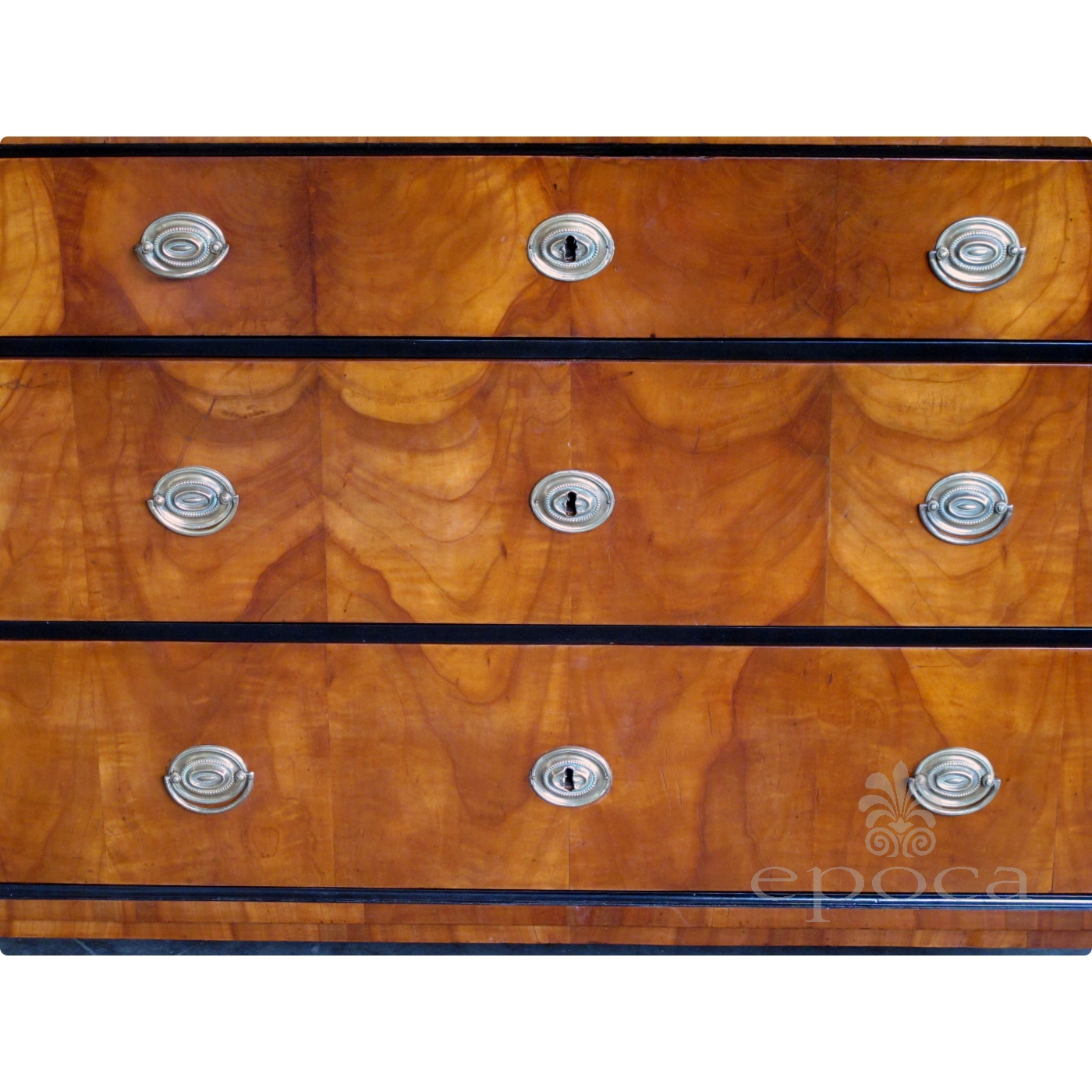 A Handsome And Well Figured Austrian Biedermeier Cherry Wood 3