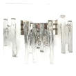 Pair of Austrian 1960's Clear Glass "Ice Block" Wall Sconces; by J.T. Kalmar