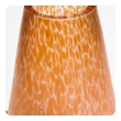 austrian apricot-colored oil spot vase of teardrop form