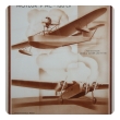 set of 3 french 1930's sepia tone lithographs of airplanes