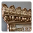 a regal and boldly-scaled swedish neoclassical ivory painted and parcel-gilt pier mirror