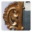 carved  french louis XV rococo giltwood oval mirror