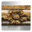 large-scaled and deeply-carved continental baroque style ivory painted and parcel-gilt rectangular mirror