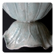 a delightful french celadon-enameled iron cabbage-form bowl