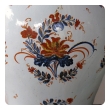 boldly-scaled continental polychromed faience baluster-form covered ginger jar