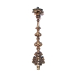 a boldly-scaled italian baroque carved giltwood candlestick