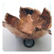 beautifully rendered american hand-wrought copper maple leaf-form bowl by alfredo sciarrotta b. 1907 d. 1985; stamped: 'sciarrotta hand made, newport ri'