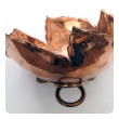 beautifully rendered american hand-wrought copper maple leaf-form bowl by alfredo sciarrotta b. 1907 d. 1985; stamped: 'sciarrotta hand made, newport ri'