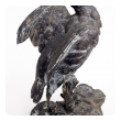finely-rendered french spelter figure of a standing pheasant; after a sculpture by Paul Comolera 1818-1897; impressed signature 'P Comolera'