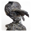 finely-rendered french spelter figure of a standing pheasant; after a sculpture by Paul Comolera 1818-1897; impressed signature 'P Comolera'