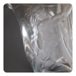 good quality swedish art deco etched glass vase of an undersea harp player possibly apollo; form by simon gate, decoration by vicke lindstrand for orrefors; signed