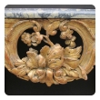 a curvaceous and finely carved french regence giltwood console table with grape vine motif and sage green marble top