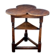 English Brown Oak Trefoil Tavern Table