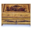 an elegant english regency yellow-lacquered chinoiserie jewelry box