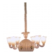 a good quality mid-century murano 6-light spheroid chandelier by Dino Martens (1894-1970)