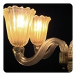 a good quality mid-century murano 6-light spheroid chandelier by Dino Martens (1894-1970)