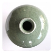 an elegantly-shaped chinese celadon crackle-glazed mei ping (plum) vase