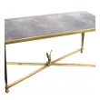 a stylish and good quality french mid-century neoclassical style brass coffee table