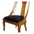 a handsome french charles x burl-birch spoon-back chair