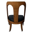 a handsome french charles x burl-birch spoon-back chair