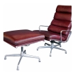 Eames for Herman Miller Executive Soft-Pad Tilt/swivel Lounge Chair and Ottoman