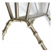 a chic and stylish french maison bagues 1940's chrome and glass faux bamboo magazine rack