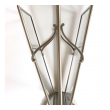 a chic and stylish french maison bagues 1940's chrome and glass faux bamboo magazine rack