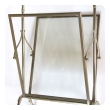 a chic and stylish french maison bagues 1940's chrome and glass faux bamboo magazine rack