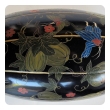 a delightful japanese black lacquered gourd-form box