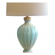  large and good quality murano 1950's barovier & toso seafoam green lamp 