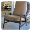 stylish danish modern Alf Svensson for Fritz Hansen 1960's stained teak 2-position reclining lounge chair