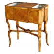 a shapely and warmly-patinated french transitional rectangular kingwood-veneered refraichisssoir
