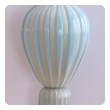  large and good quality murano 1950's barovier & toso seafoam green lamp 