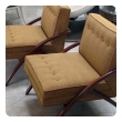  sleek and stylish pair of american 1960's ash grasshopper chairs