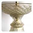 stunningly large murano barovier & toso mid-century gold aventurine lamp for marbro lamp co. 