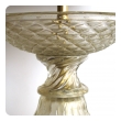 stunningly large murano barovier & toso mid-century gold aventurine lamp for marbro lamp co. 