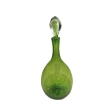 epoca American 1960's hand-blown apple-green glass decanter by Blenko Glassworks 