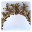 good quality english george II rococo giltwood oval foliate-carved mirror